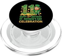 11 cumpleaños Día de San Patricio Once Fiesta cumpleaños niño niña PopSockets PopGrip para MagSafe