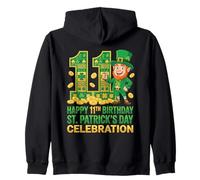 11 cumpleaños Día de San Patricio Once Fiesta cumpleaños niño niña Sudadera con Capucha