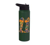 11 Cumpleaños Monster Truck 11 Años Joven Salvaje Once Boy Stainless Steel Insulated Water Bottle