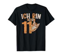 11 cumpleaños niña niño gato ya tengo 11 años Camiseta