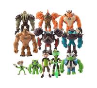 11 Earth Defender BEN10 Figures Young Hero Hacker Squad Super Giant Doll Cake Ornaments