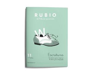 11 Escritura RUBIO | Cuaderno para mejorar la letra y la ortografía | +9 años