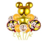 11 globos de Mickey para fiestas de cumpleaños para decoración de fiestas temáticas infantiles