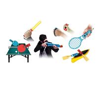 11 in 1 Switch Sports Accessories Kit Compatible for NS Switch Sports Games, Mesa Tenni Bat / Raqueta / Correa / Pistola de juego / Palas / Kendo Bundle para la familia