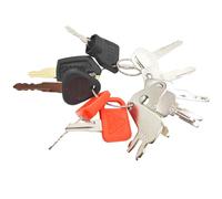 11 llaves de equipo pesado, compatibles con CAT, Caterpillar, Case, JD, JCB, Volvo, Komatsu, Kubota, juego de llaves de encendido para equipos de construcción pesados