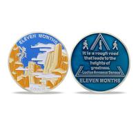 11 mes de sobriedad moneda AA chips y medallones,fichas de sobriedad chip de recuperación del obriety (11 mes)