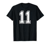 11 Number Eleven Team Sports Diseño gráfico a juego Varsity Camiseta
