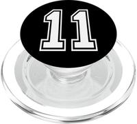 11 Number Eleven Team Sports Diseño gráfico a juego Varsity PopSockets PopGrip para MagSafe