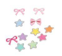 11 parches de reparación de lazos, parches bordados con lazo para planchar, apliques decorativos para coser en ropa, sombrero