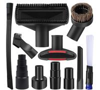 11 Pcs Universales para Aspiradora Adaptador de Manguera Aspiradora de Plástico Seco y Húmedo 1-1/4Pulgadas con Varita de Extensión Caballo Flexible Para Household Universal Vacuum Cleaner Accessories