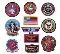 11 Pieces Patches Clothing Thermoadhesive Patches Military Top Gun Patches Jacket Patch Military Patches for Adults Patches for Clothing by Jeans T-Shirt