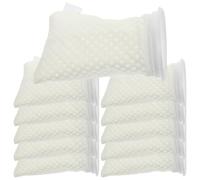 11 Piezas Bolsa Filtrante de 4 Pulgadas Diseño 3d Panal | PP Beige, Reutilizable tras Enjuague, para Sumidero y Tanque de Plantas Acuáticas