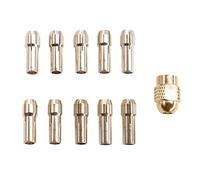 11 piezas de herramientas eléctricas de latón para taladro ForDremel, accesorios de herramienta rotativa, máquina de pulido, grabador eléctrico