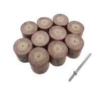 11 piezas de papel de lija, herramienta rotativa de aletas de lijado, cabezal de muela de pulido, disco de ruedas de pulido(10mm,120)