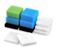 11 Piezas Esponja Filtro Acuario Compatibles con Filtro Juwel Bioflow M/3.0, Set de Filtro Esponja Acuario que Incluyen Carbón/Biológico/Grueso/Fino, Quita-Nitratos para Acuarios para Filtros Juwel
