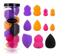 11 Piezas Esponja Maquillaje Sin Látex Facial Makeup Esponjas para Cremas, Polvo, Corrector, Sombra Ojos y Colorete, 3 Tamaños