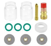 11 piezas para antorcha de soldadura TIG para soldador WP-17/18/26, compatible con PTA-17/26 y para Miller Diamondback DB17/DB26, incluye boquillas, pinzas,