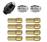 11 Piezas Portabrocas Reemplazo 4485 reemplazo 4486 broca sin llave Portabrocas Autoajustable Múltiples Propósitos cambio rápido 0,8-3,2 mm para Dremel herramientas giratorias 300,398,400,3000,4000
