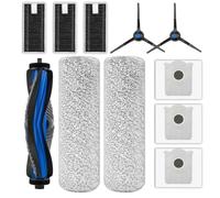 (11 Piezas) X8 Pro Omni Repuestos Compatibles con Aspiradora Robótica ECOVACS DEEBOT X8 Pro Omni, 1 Cepillo Giratorio, 2 Rodillos de Cepillo, 2 Cepillos Laterales, 3 Bolsas Para el Polvo, 3 Filtros