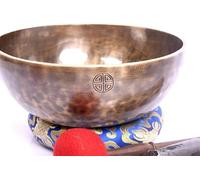 11" Third Eye Chakra Healing A Note Sound Bowl Tibetan Handmade Full Moon Bowl