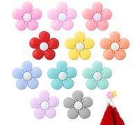 11 topes de punto para agujas de tejer, tope de aguja de punto, tapón de silicona en forma de flor, accesorio para tejer, costura, ganchillo, hecho a mano como accesorio práctico o regalo creativo