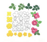 11 troqueles de metal con flores, hojas de hojas y muelles, plantillas para manualidades, plantillas para hacer tarjetas, álbumes de recortes de papel decorativo
