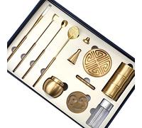 11 Unids/Set Kit de Fabricación de Incienso de Latón Herramienta de Molde de Incienso, Moldes de Cono de Incienso de Torre de Reflujo DIY, Ideal para Yoga Meditación Fragancia para el Hogar