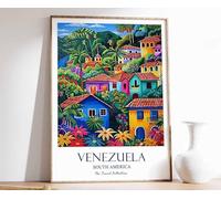 11 Venezuela Travel Poster Venezuela Print South America Travel Art Tropical decor Latin Art So Poster A3 - Inspirador Motivacional Arte de la pared Vida diaria Cita alentadoras frases cortas famosas