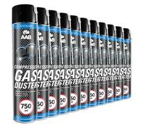 11 x AAB Botella de Aire Comprimido 750ml para Limpiar Teclados, Ordenadores, Copiadoras, Cámaras y Otros Equipos Eléctricos | Soplador de Aire | Ideal para la Eliminación de Polvo | Spray Limpiador