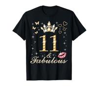 11 y Fabulosa undécima cumpleaños, 11 años y Fabulosa Reina Camiseta