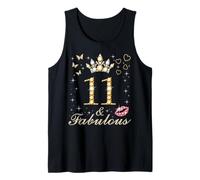 11 y Fabulosa undécima cumpleaños, 11 años y Fabulosa Reina Camiseta sin Mangas