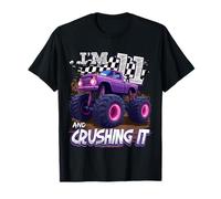 11 Year Old Boys Monster Truck It's My 11th Birthday Party Camiseta