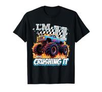 11 Year Old Boys Monster Truck It's My 11th Birthday Party Camiseta