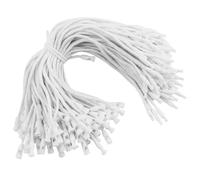 110 cordones colgantes para colgar etiquetas con cierre a presión, para joyas, equipaje, ropa (blanco)