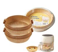 110 forros de papel para freidora de aire, antiadherentes, para freidora de aire, pergamino, desechables, a prueba de grasa, para hornear, para asar cestas de freidora, a prueba de aceite, grado