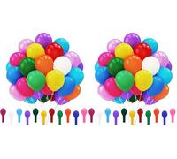 110 Globos de Cumpleaños Arcoíris, Globos de Látex de 12 Pulgadas, 11 Colores Globos Helio, Globos Colores para Decoracion Cumpleaños, Fiesta, Aniversario, Graduación, Baby Shower (Paquete de 2)