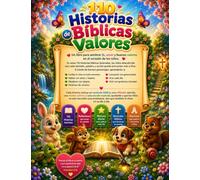 110 Historias Bíblicas de Valores: Cuentos ilustrados para enseñar fe, amor, obediencia, gratitud y buenos valores a los niños cada día.