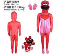 (110-Oso Rojo de Peluche) Disfraz de Poppy Playtime para Cosplay, Lindo Animal, Personaje de Juego,