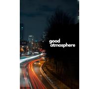 110-page Great Notebook: squared notebook, 6x9 format, matte cover, cover of "city at night"