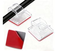 110 Pièces transparente Clips de Câble Auto-adhésifs, Câble Management, Gestion Clips Support Organisateurs de Câble, pour PC, TV, Ordinateur Portable, Câble Ethernet, Maison, Bureau