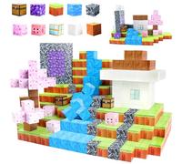 110 Piezas Bloques de Construcción Magnéticos,Build Mine Imanes World Flores de Cerezo Set,3D Juguetes de Construcciones Magneticas,Juguete Magnético para Niños y Niñas,juguetes Montessori,Regalo