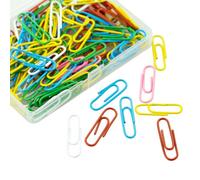 110 Piezas Clips Oficina Multicolor,28 Mm Clip De Papel Clips Metálicos Con Caja De Almacenamiento Para Oficina Escuela Papeles Y Documentos