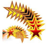 110 piezas de cartón de estrella de cine, 15,2 cm con doble impresión de alfombra roja para premios de noche de película, confeti para decoración de tablones de anuncios, suministros de fiesta de