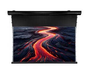 110» pulgadas CLR pantalla motorizada de tensión de ultracorta distancia celexon HomeCinema Plus 16:9 | 243,5x137 cm negro | 8K 4K Full HD 3D | pantalla de proyección eléctrica | ¡ÚNICAMENTE para proy