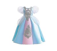 (110)Retro Children's Dress Girls Dress Puff Sleeve Princess Dress