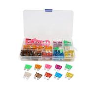 110 Uds 3A 5A 7. 10A 15A 20A 25A 30A 35A 40A ATC ATO Auto camión Kit de fusibles hoja Regular