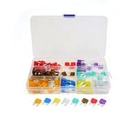 110 Uds 5A 7. 10A 15A 20A 25A 30A 35A APM ATM Auto coche camión SUV Mini hoja tipo fusible Kit
