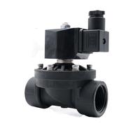 110 V, 220 V, 24 V, 12 V, DN15, DN20, DN25, DN32, DN40, DN50, válvula solenoide de plástico normalmente cerrada/abierta, válvulas de agua(Normally closed,1-1/4"_NPT THREAD_DC24V)
