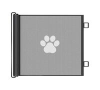 110 x 78 cm Puerta De Seguridad Retráctil para Bebés - Puerta Retráctil De Malla para Perros | Va-lla De Malla Portátil para Perros Y Ga-Tos | Accesorios para Mascotas para Porches, Ventanas