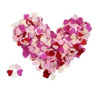 11000PCS Confeti Biodegradable en Forma de Corazón 2.5cm - 5 Colores (Rosa Melocotón, Rosa, Fucsia, Blanco, Rojo) para Boda, Fiesta, San Valentín, Despedida de Soltera